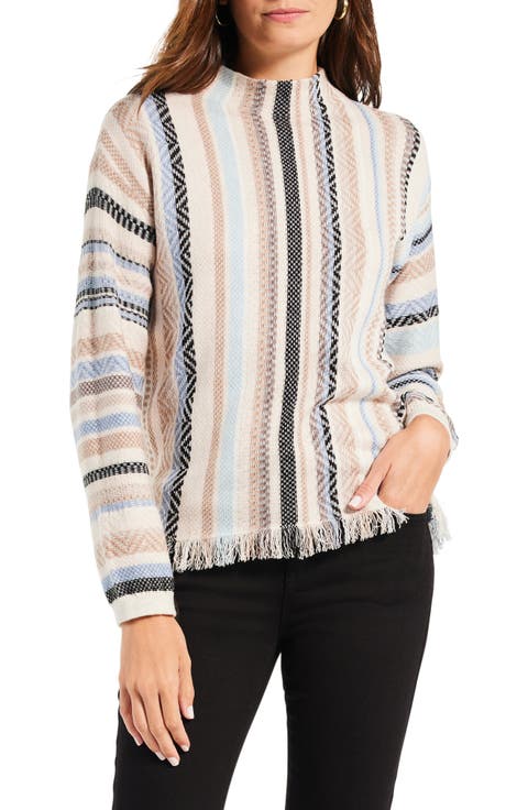 Early Frost Stripe Cotton Blend Sweater