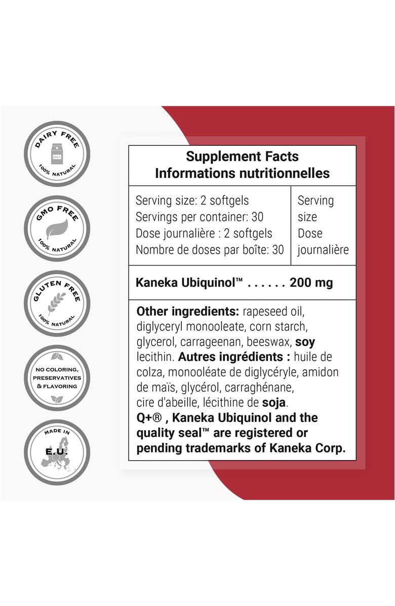 SuperSmart Ubiquinol<sup>™</sup> 200mg per Day, Alternate, color, NO COLOR