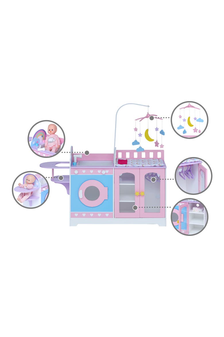 Olivia's Little World Baby Doll Changing Station, Alternate, color, MULTI-COLOR