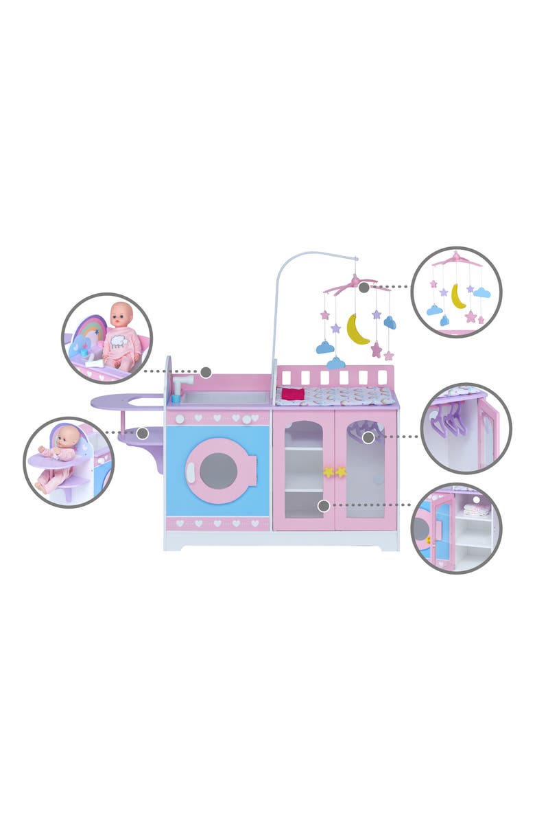 Teamson Kids Olivia's Little World Baby Doll Changing Station, Alternate, color, Multi-Color