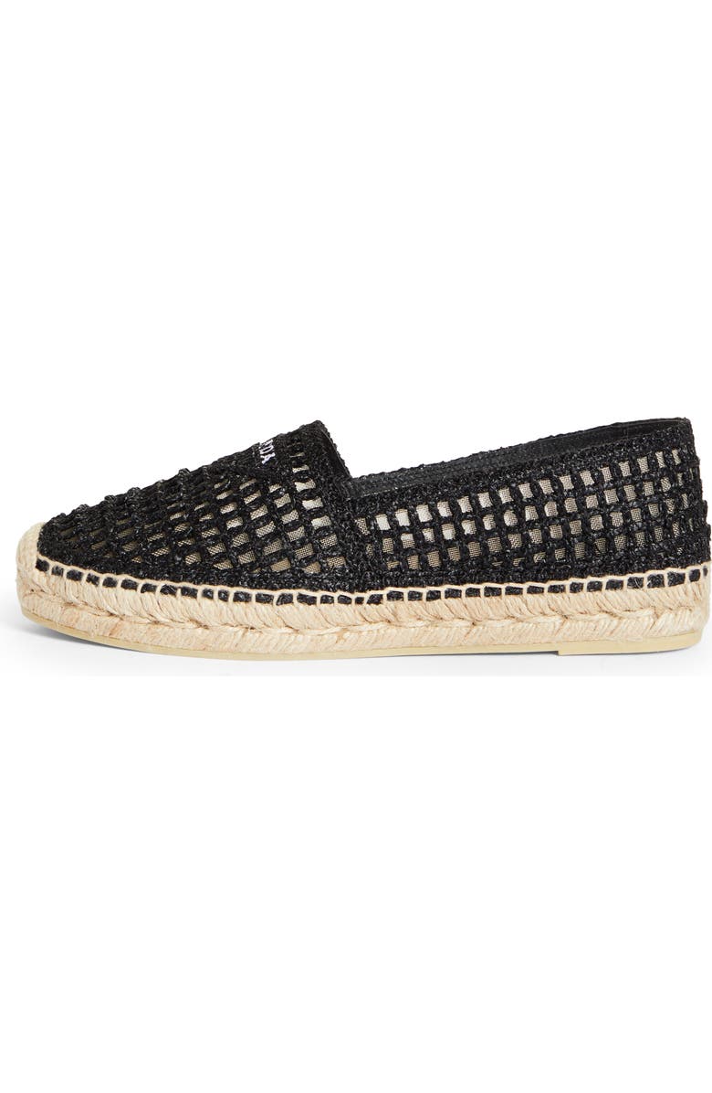 Prada Raffia Espadrille Flat, Alternate, color,