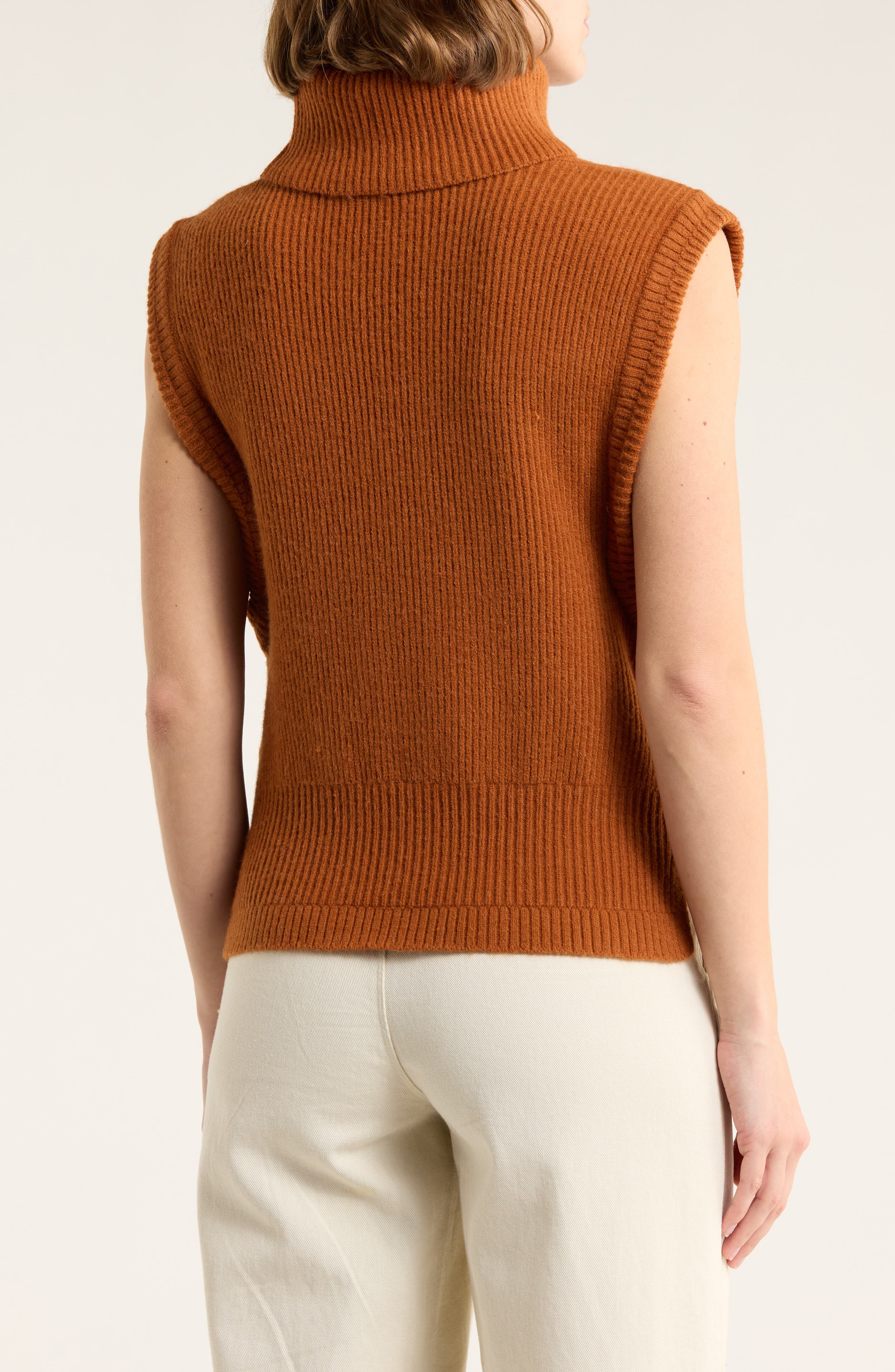 Sleeveless Turtleneck Sweater - image 4
