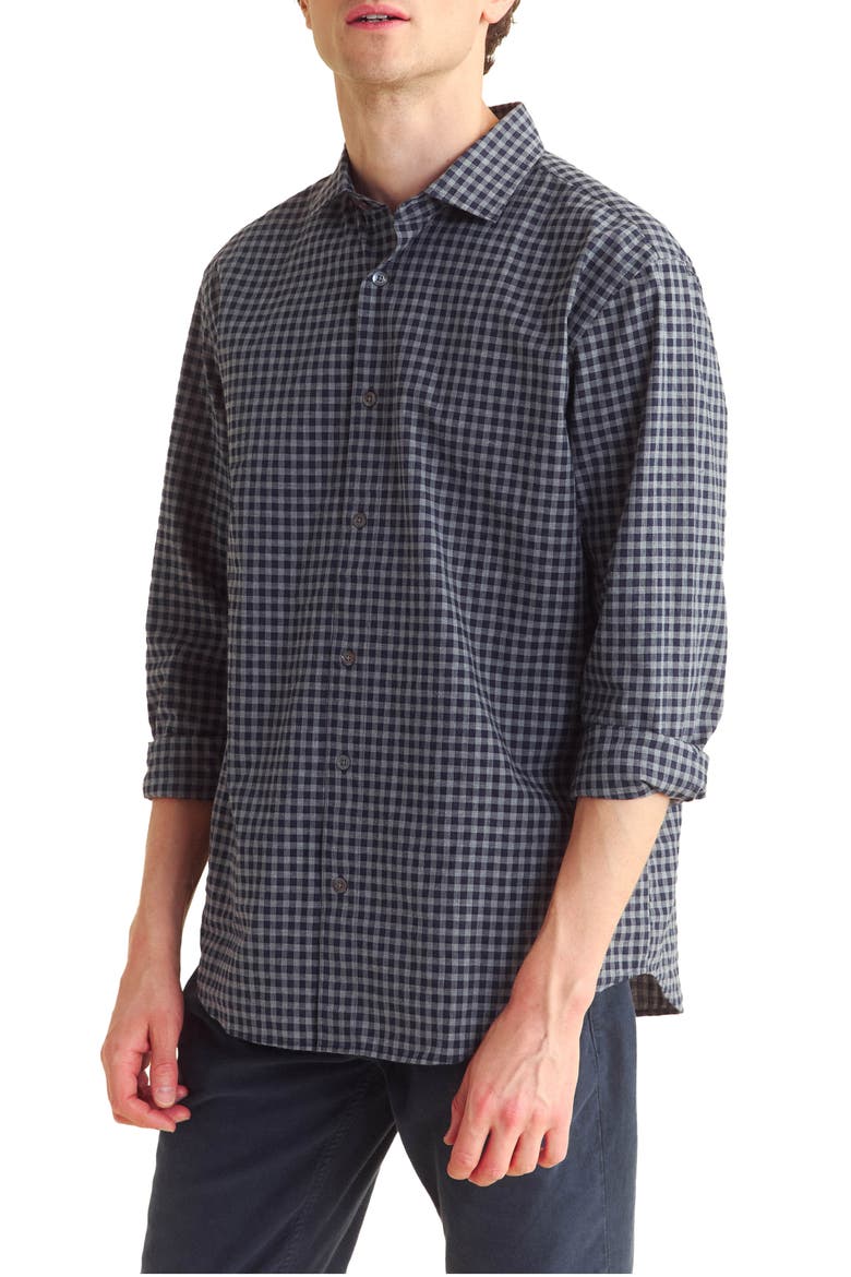 Tuscumbia Sport Shirt, Main, color, NAVY/GREY