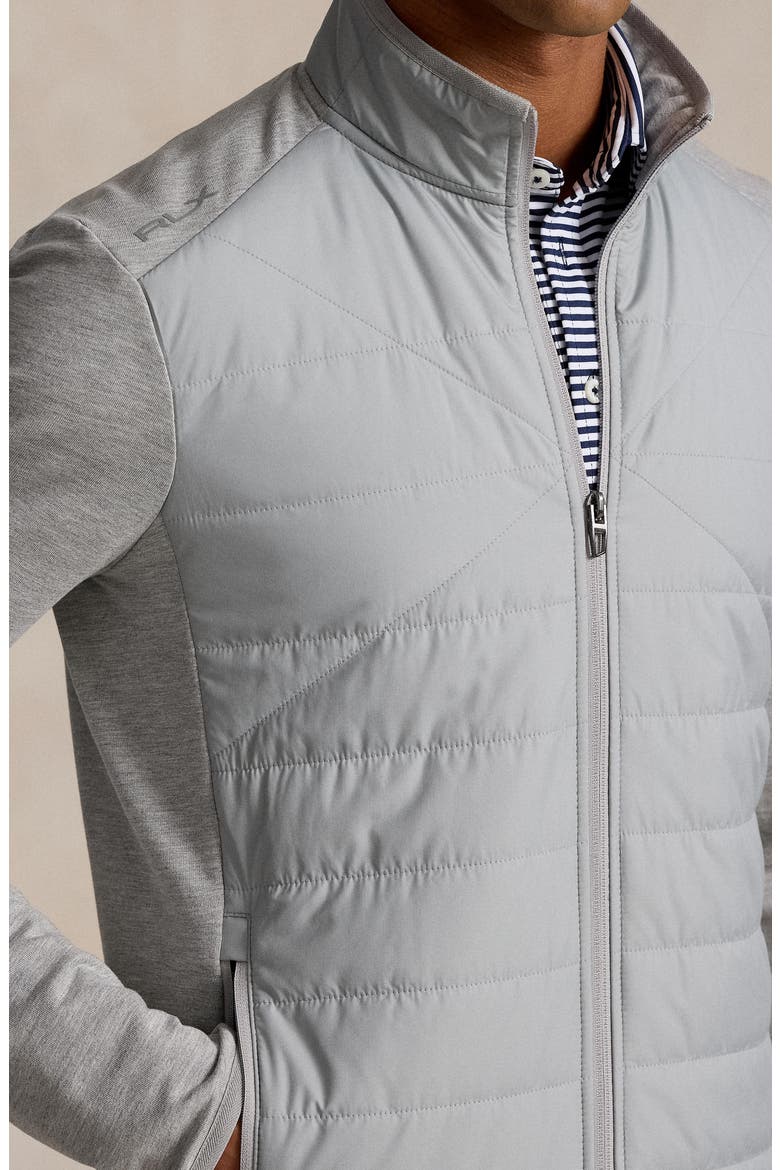 Performance Mixed Media Jacket, Alternate, color, ANDOVER HEATHER