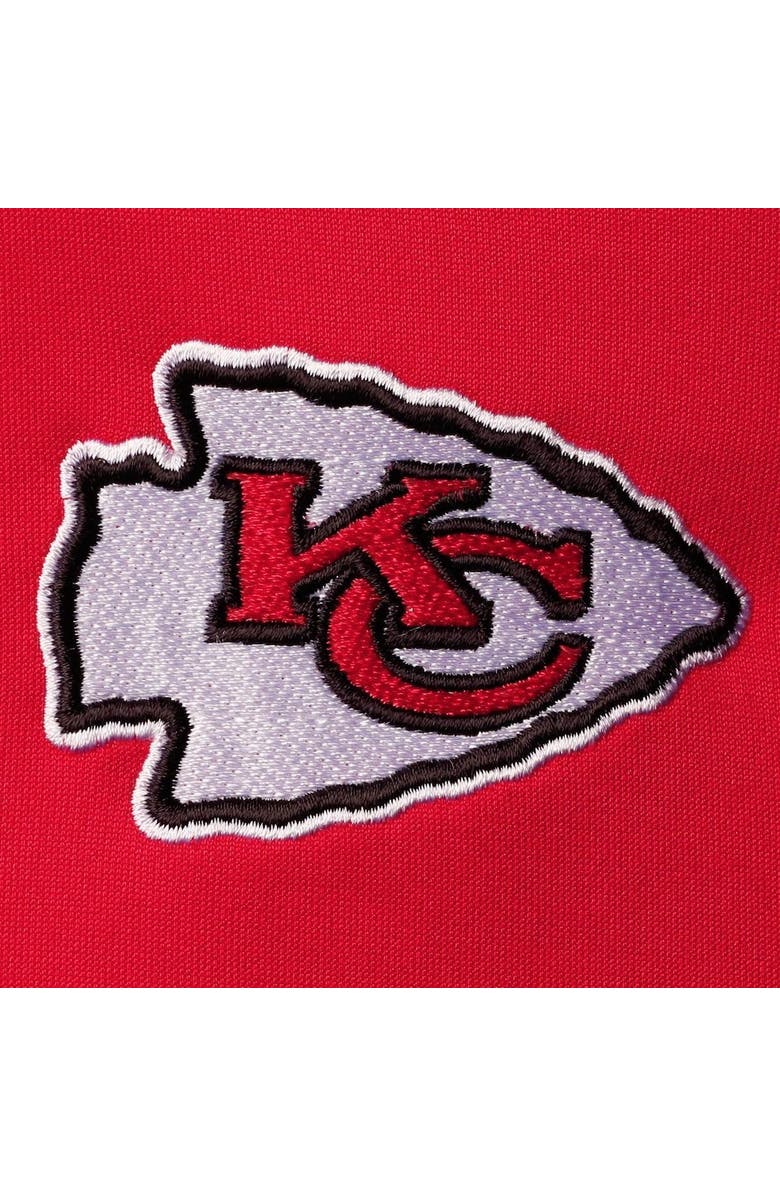 PROFILE Men's Red/Gold Kansas City Chiefs Big & Tall Quarter-Zip Hoodie, Alternate, color, 