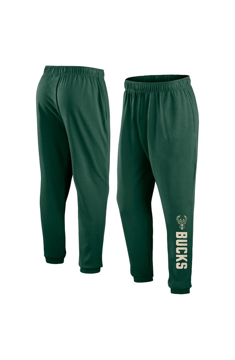 FANATICS Men's Fanatics Branded Hunter Green Milwaukee Bucks Big & Tall Chop Block Pants, Alternate, color, Hunter Green