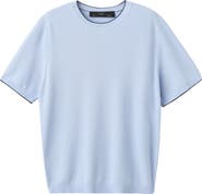 MANGO Short Sleeve Piqué Top