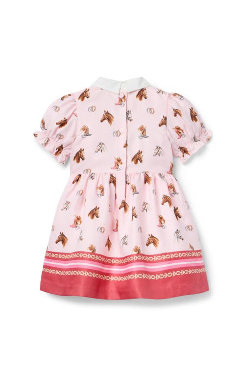 Janie And Jack The Signature Equestrian Dress In Pink