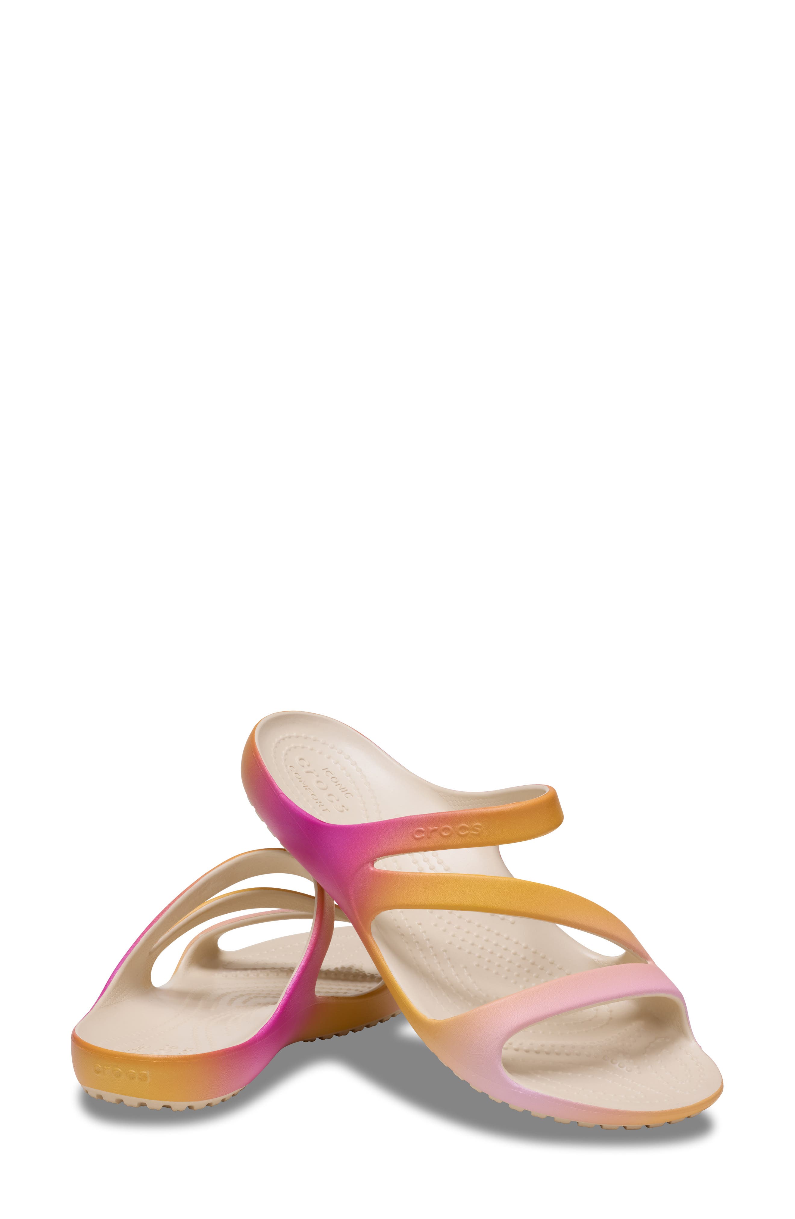 CROCS Kadee II Slide Sandal, Alternate, color, Winter White