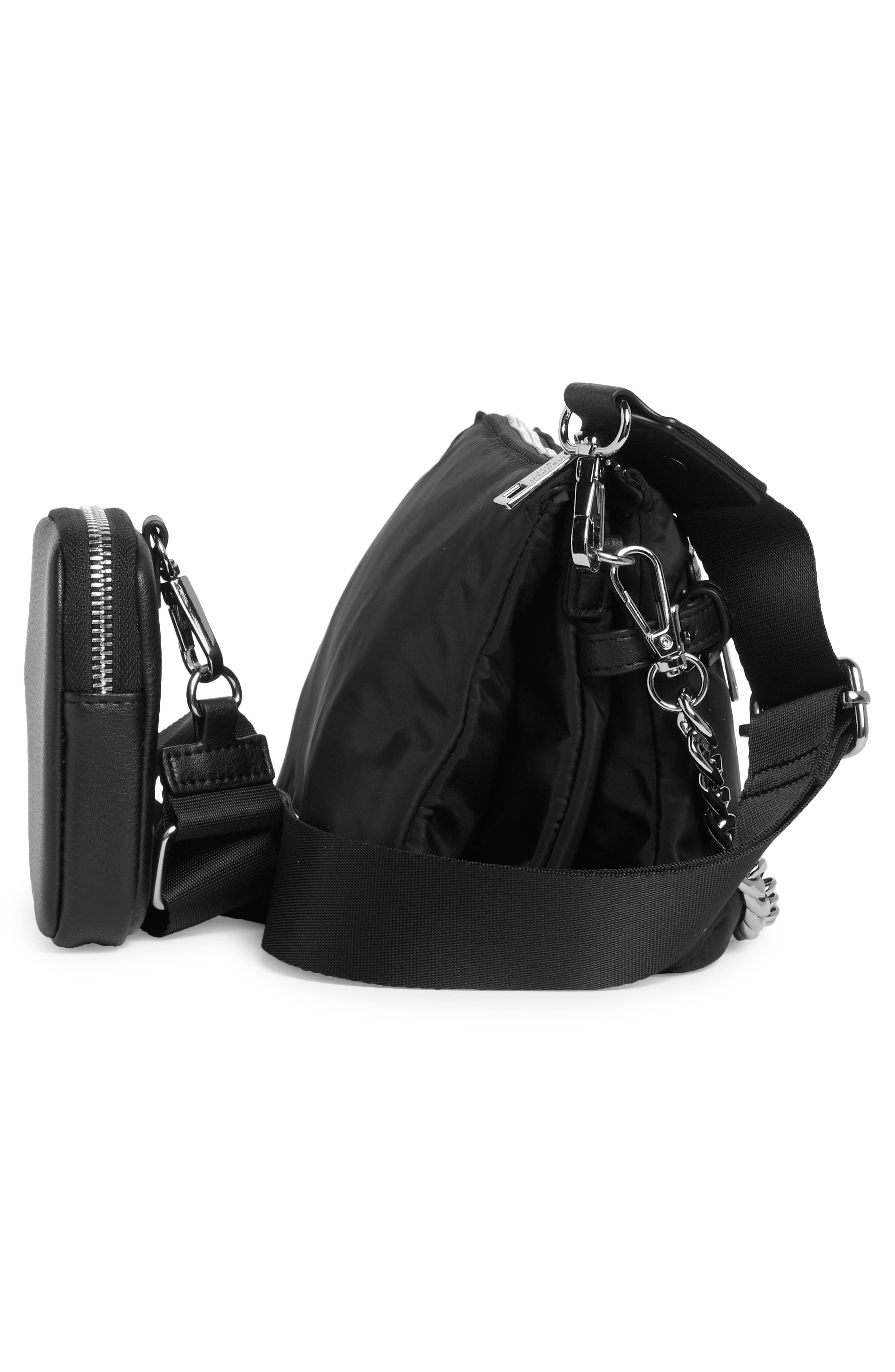 Madden Girl Polyester Crossbody Bag, Alternate, color, Black