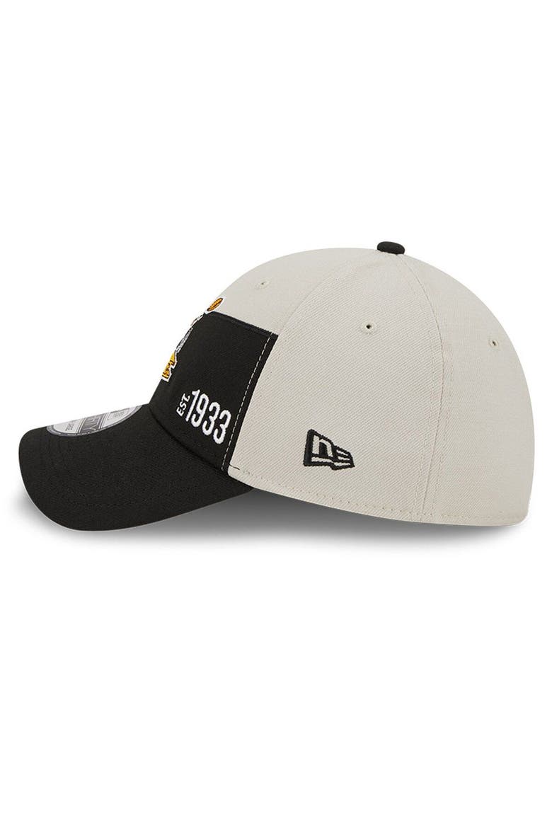 Men's New Era Cream/Black Pittsburgh Steelers 2023 Sideline Historic 39THIRTY Flex Hat, Alternate, color, Cream