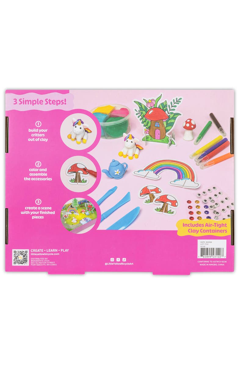 Little Yellow Bicycle Clay & Play Fairy Tale Friends Craft Kit 95Pcs, 6+, Alternate, color, Multicolored