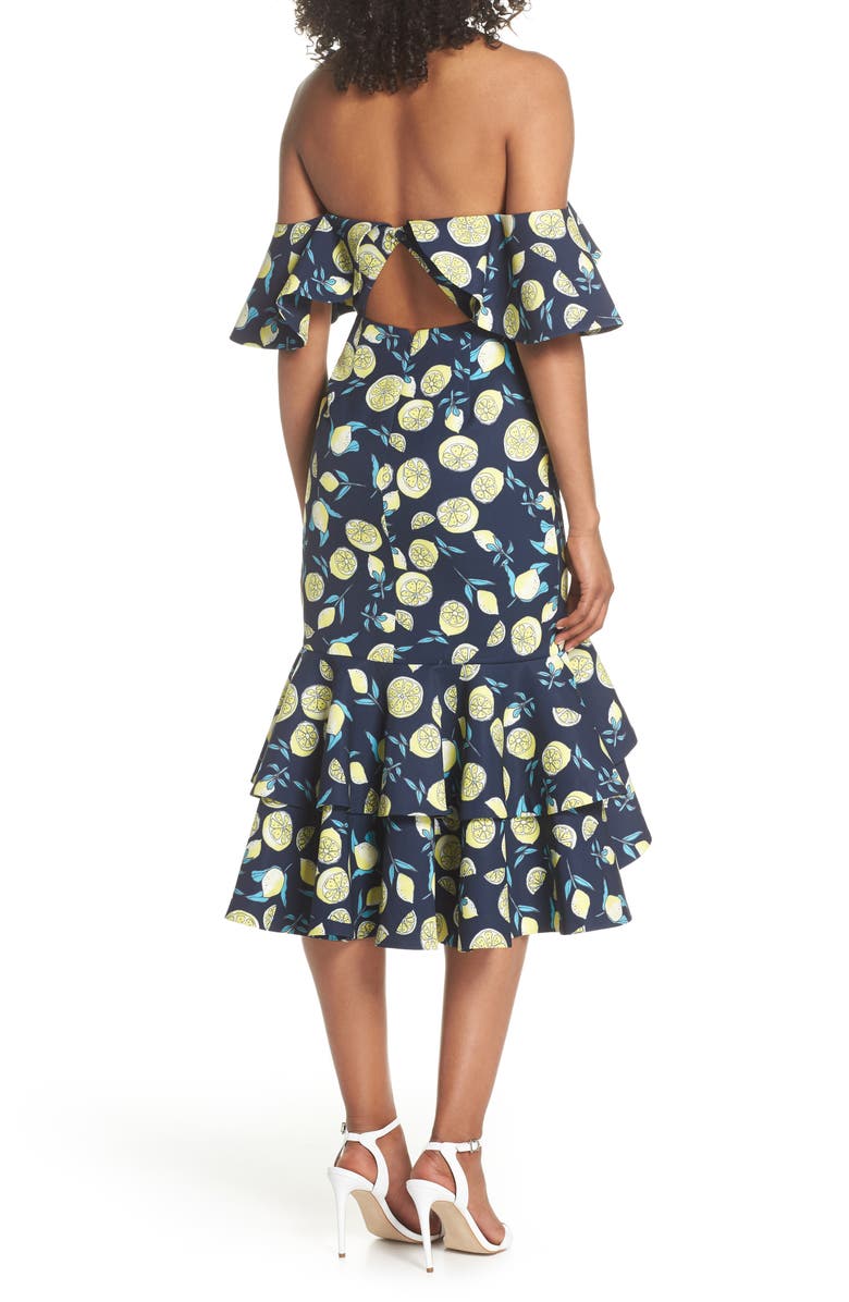 Fame and Partners Sasha Off the Shoulder Dress, Alternate, color, 