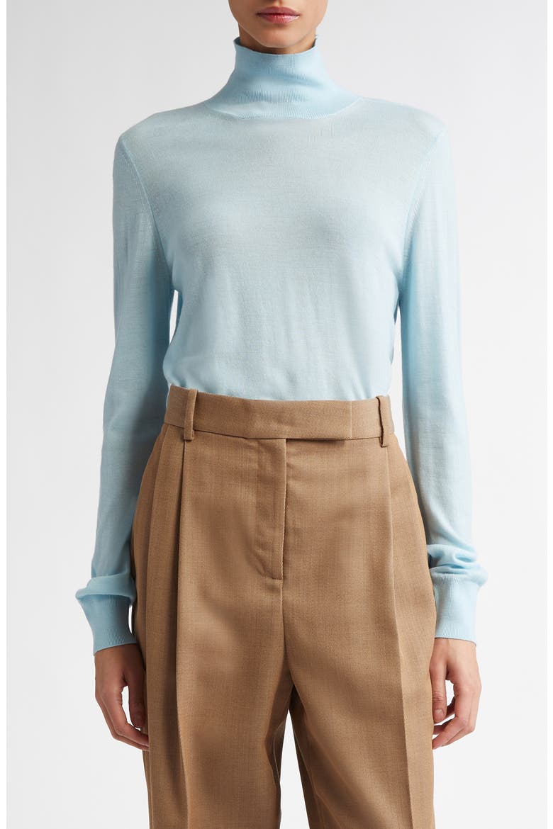 Susan Turtleneck Virgin Wool Sweater, Main, color, ARTIC
