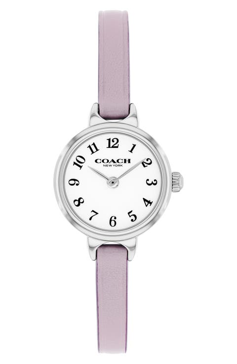 Iris Leather Strap Watch, 22.5mm