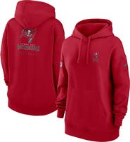 Nike Women's Nike Red Tampa Bay Buccaneers 2023 Sideline Club Fleece Pullover Hoodie