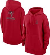 Nike Women's Nike Red Tampa Bay Buccaneers 2023 Sideline Club Fleece Pullover Hoodie