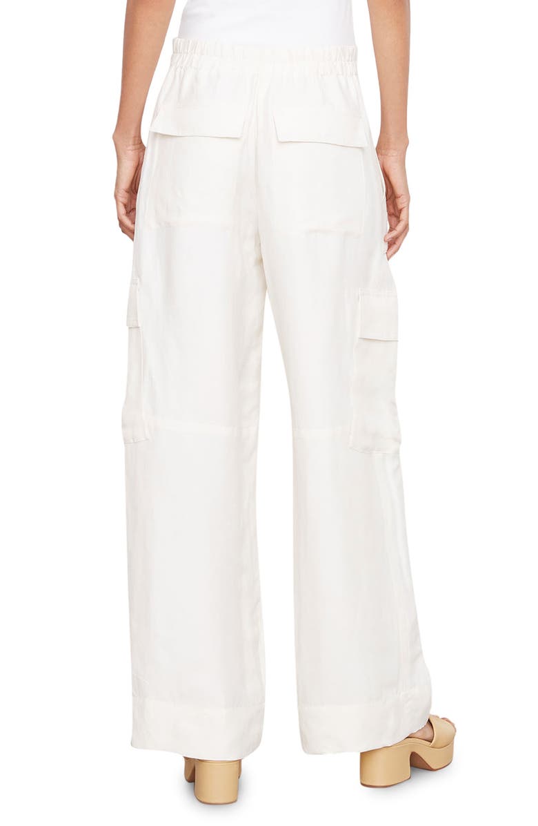 Vince Wide Leg Linen Blend Cargo Pants, Alternate, color,