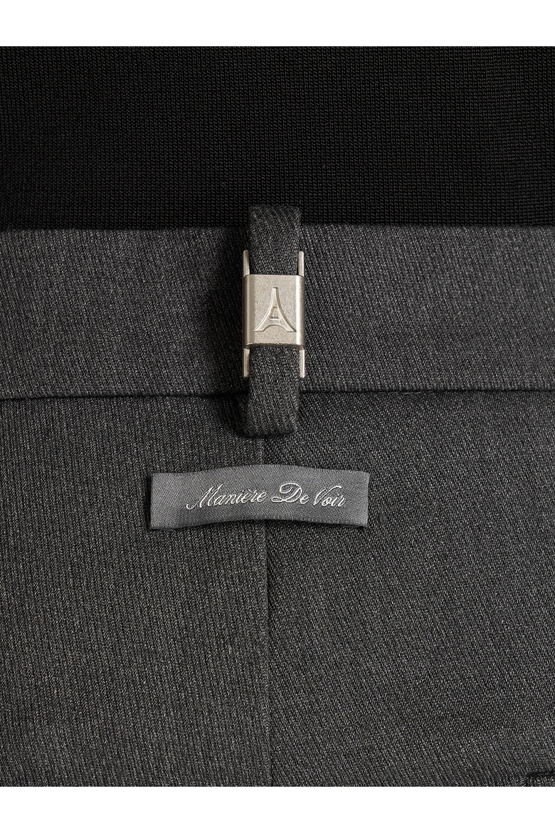 Boris Tailored Button Cuff Trousers, Alternate, color, Grey