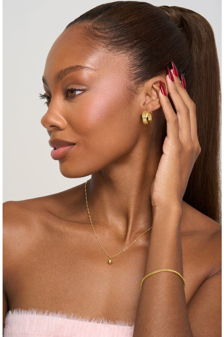 14K Gold Ball Pendant Necklace, Alternate, color, 14K YELLOW GOLD