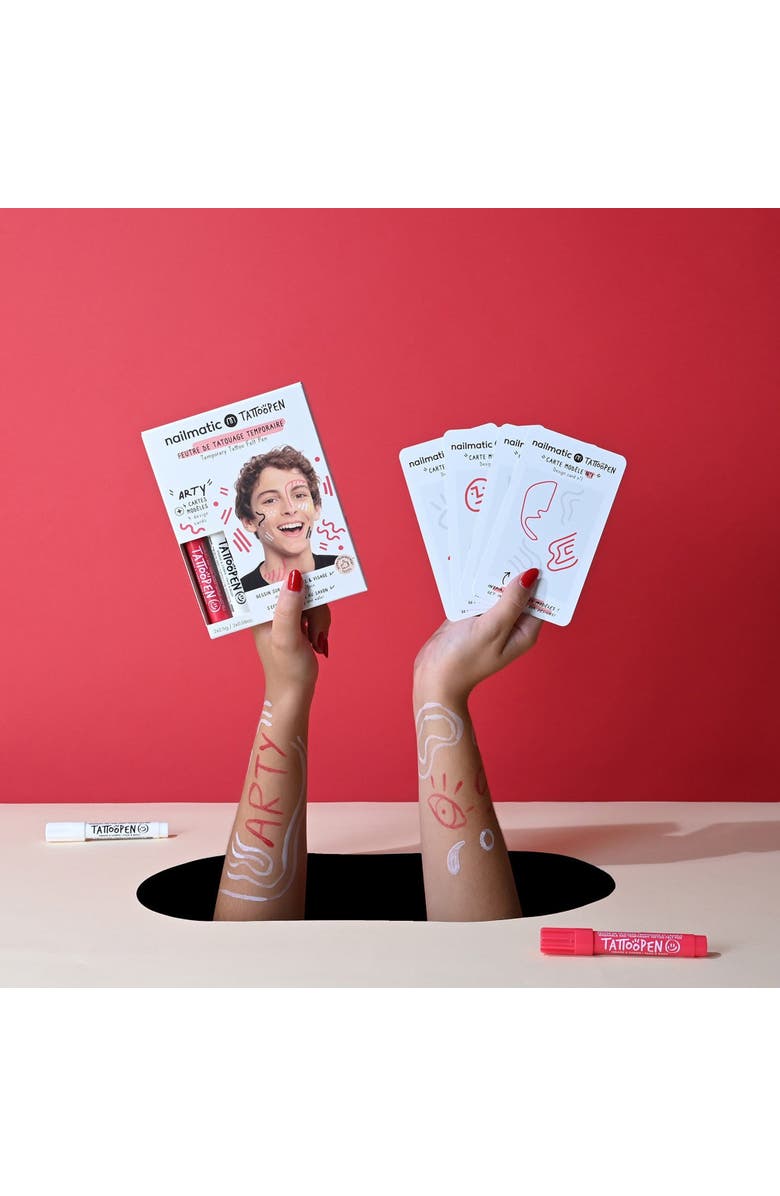 nailmatic Tattoo Pen Set For Kids, Alternate, color, Arty