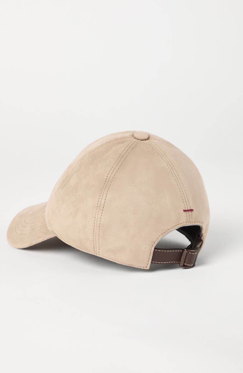 Brunello Cucinelli Suede baseball cap, Alternate, color, 