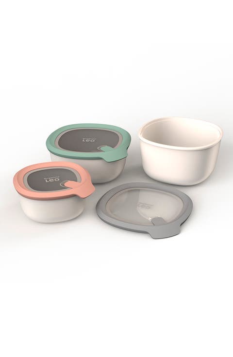 INTERNATIONAL Leo To Go 3-Piece Covered Bowl Set