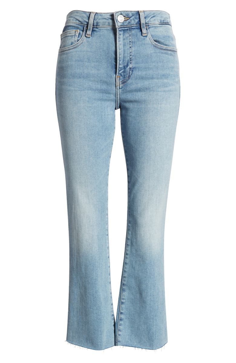 FRAME Le Crop Mini Bootcut Raw Step Hem Jeans, Alternate, color,