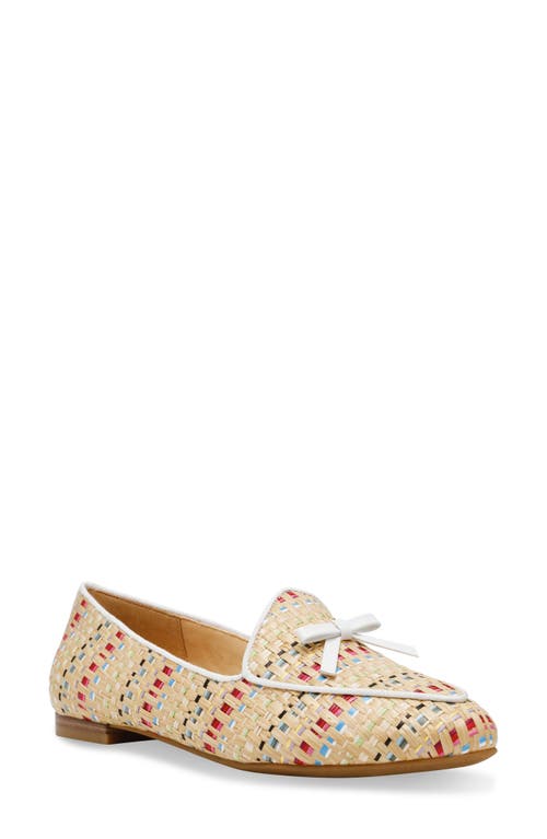 Anne Klein Women's Town Bow Pointed Toe Loafers In Beige Multi