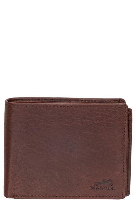 Buffalo RFID Center Wing Wallet with Coin Pocket