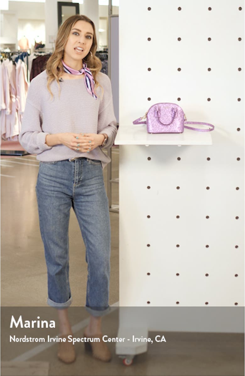 mini sylvia glitter dome satchel, sales video thumbnail