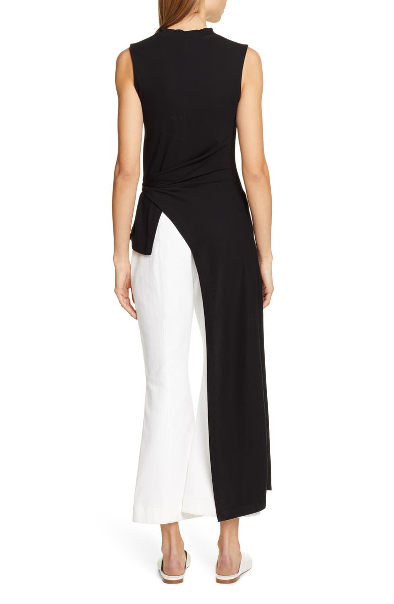 Rosetta Getty Split Apron Wrap Tee, Alternate, color,