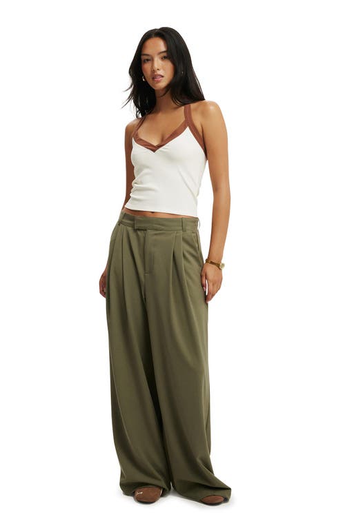 COTTON ON IZZY PLEATED SUITING PANT 