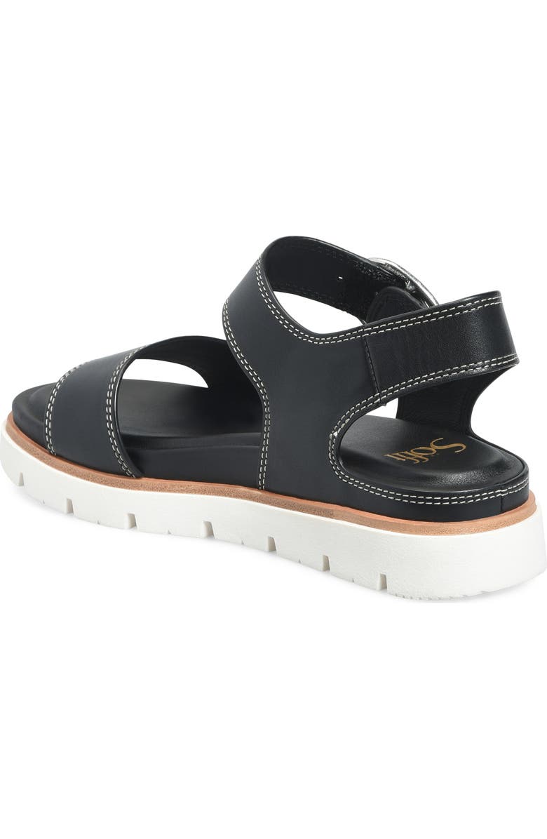 Söfft Gweneth Ankle Strap Platform Sandal, Alternate, color, Black