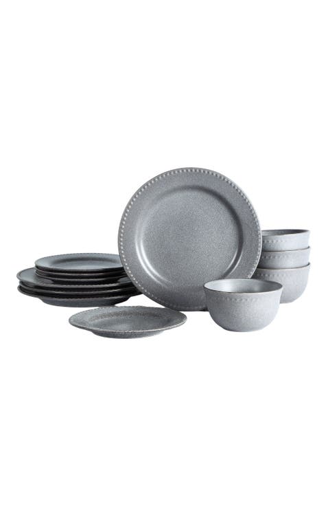 Comet Stoneware 12-Piece Dinnerware Set