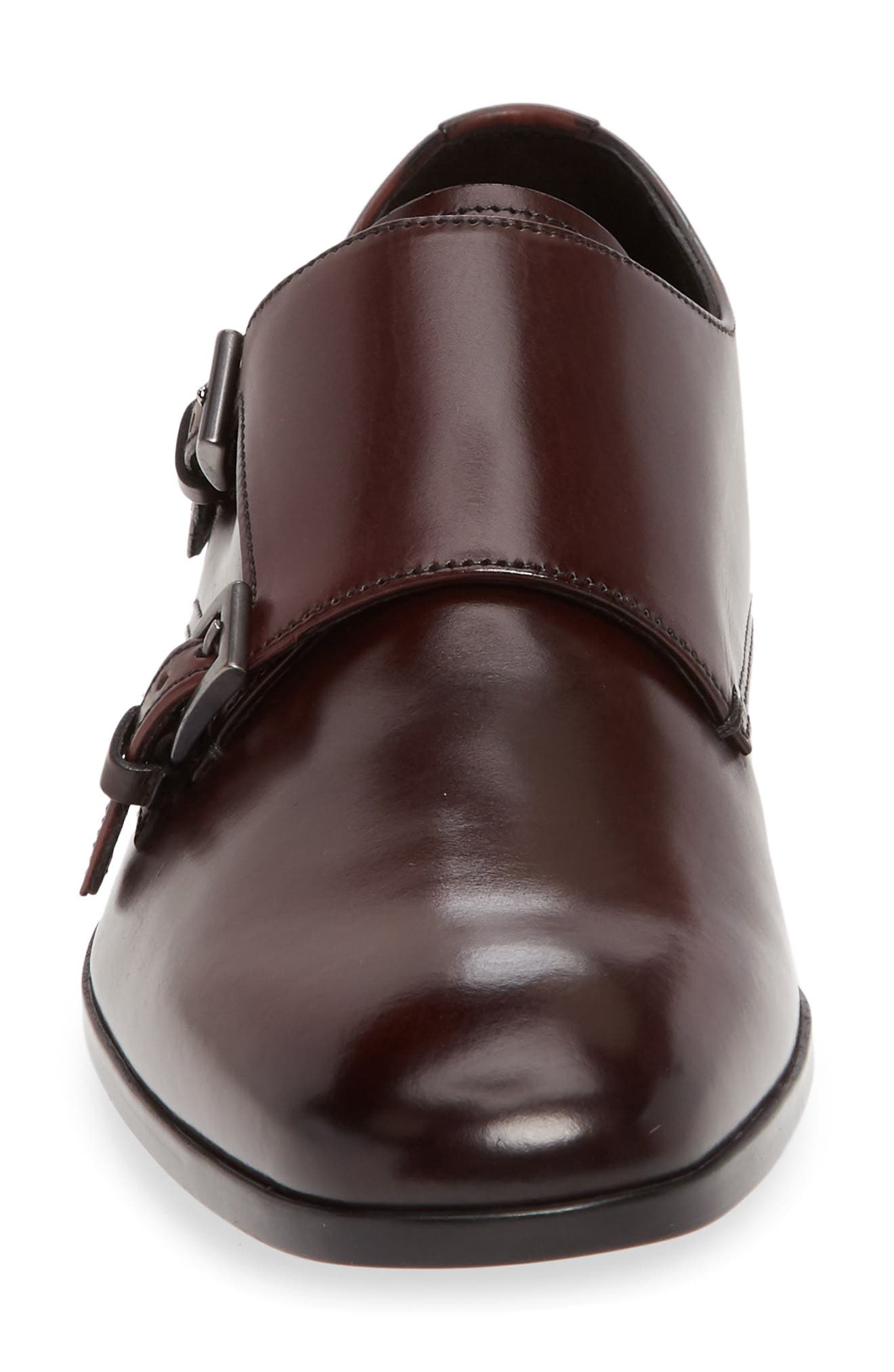 Prada Double Monk Strap Shoe, Alternate, color, 