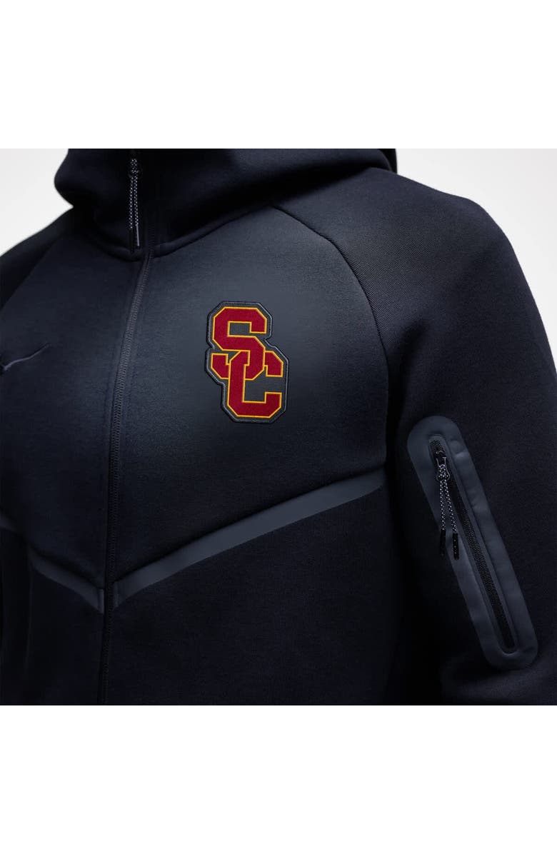 Nike Men's Nike Black USC Trojans Tech Fleece Full-Zip Windrunner Hoodie, Alternate, color, Black