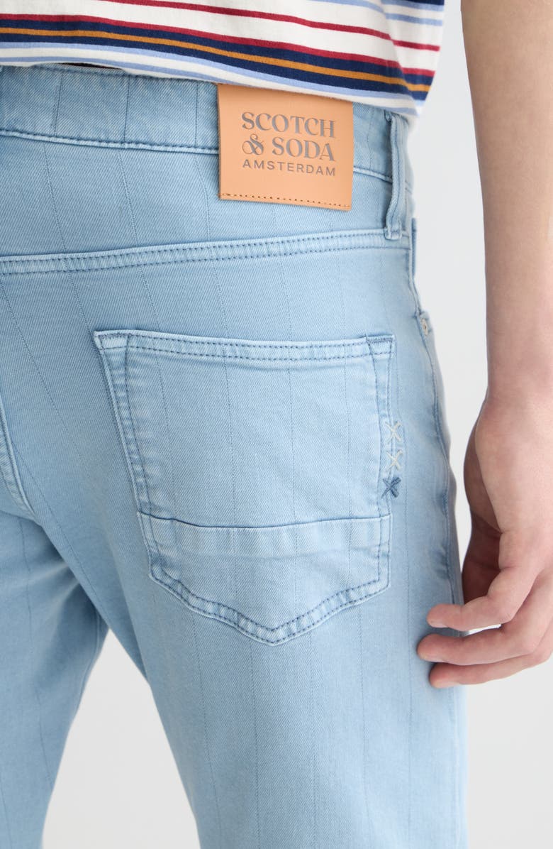 Scotch & Soda Ralston Regular Fit Slim Pinstripe Jeans, Alternate, color, Faded Denim