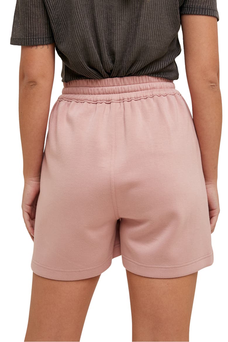 Scuba Sweat Shorts, Alternate, color, MAUVE