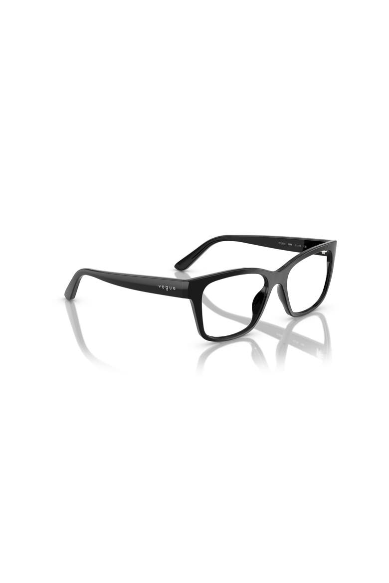 51mm Rectangle optical glasses, Alternate, color, Black