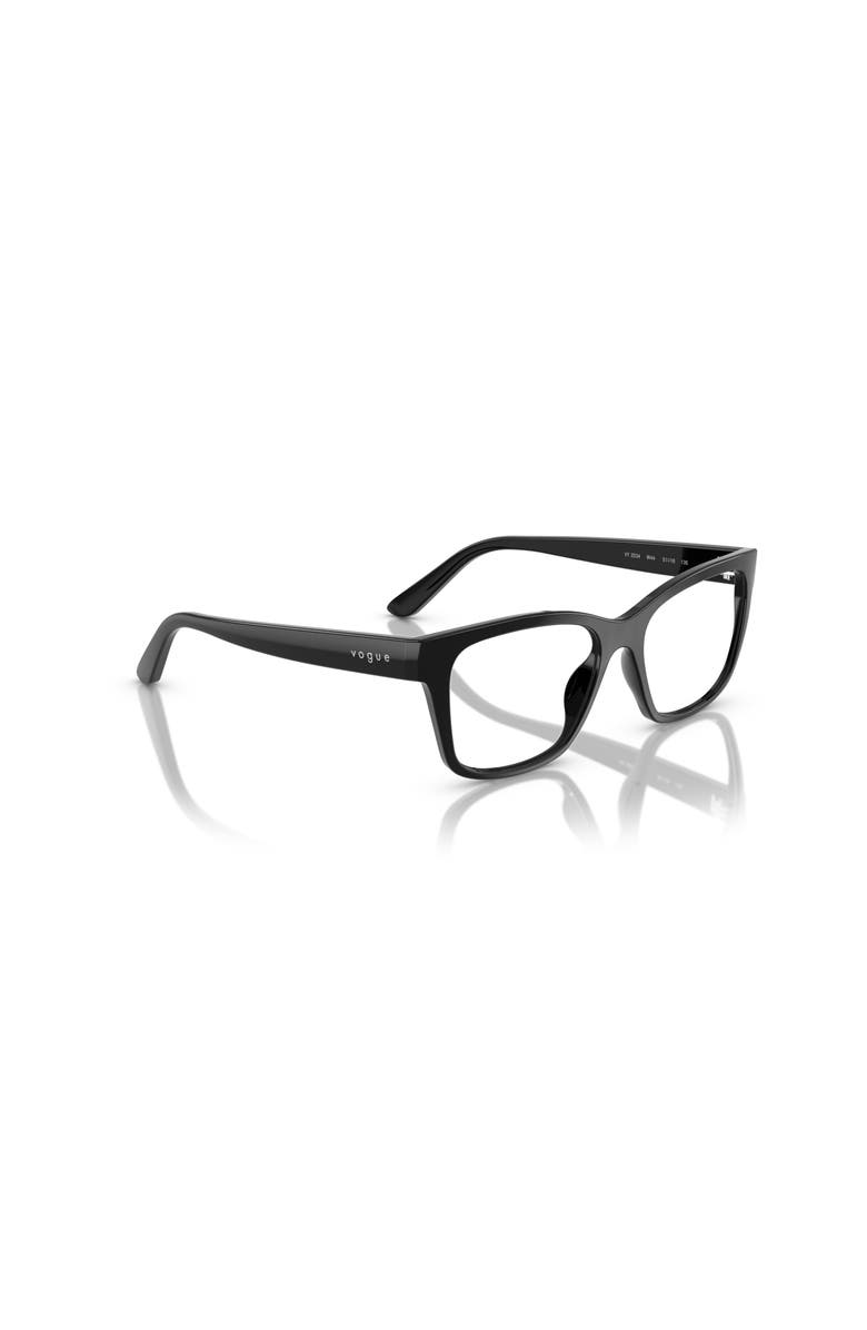 Vogue Eyewear 49mm Rectangle optical glasses, Alternate, color, Black