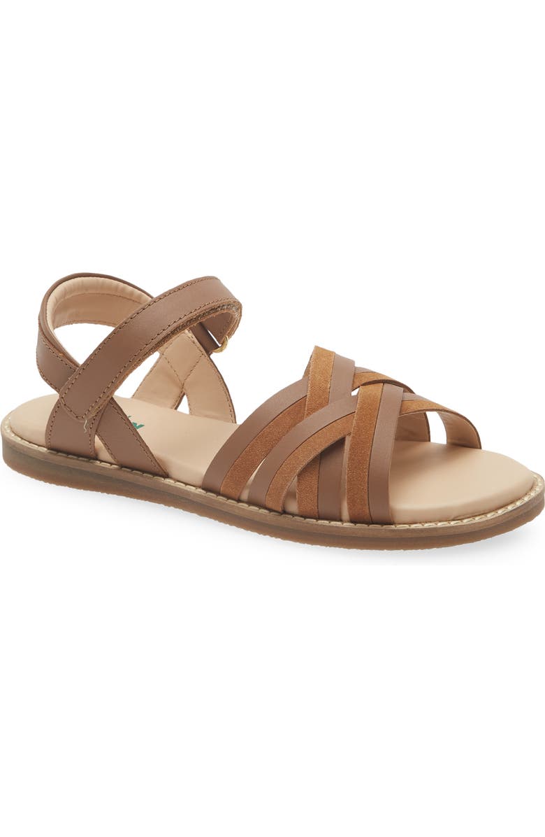 Boden Kids' Ankle Strap Sandal, Main, color, Tan
