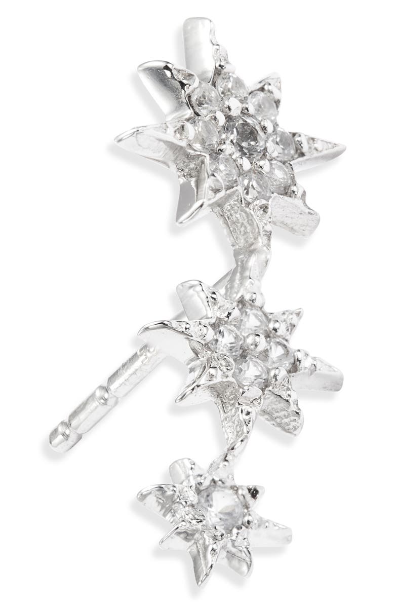 Anzie North Star Sapphire Linear Stud Earrings, Alternate, color,