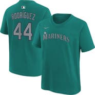 Nike Youth Nike Julio Rodríguez Teal Seattle Mariners Name & Number T-Shirt
