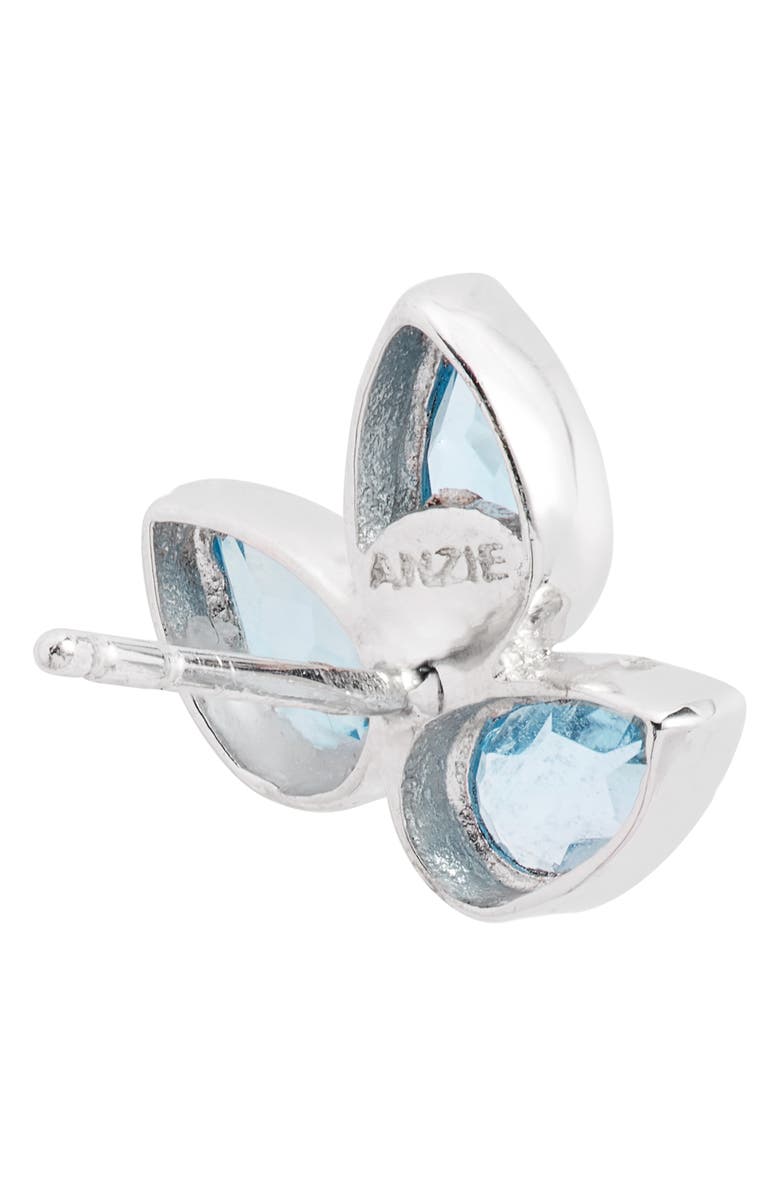 Anzie Micro Bouquet White Topaz Post Earrings, Alternate, color,