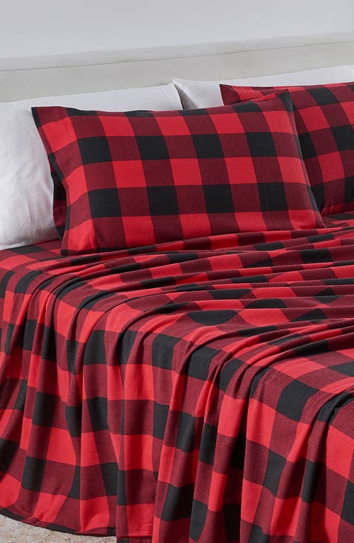 Woven & Weft Buffalo Check Cotton Flannel Sheet Set