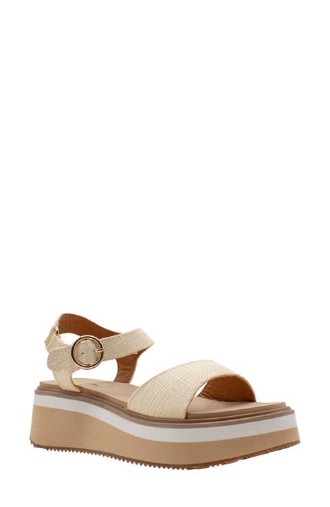 Porcini Ankle Strap Platform Sandal (Women)