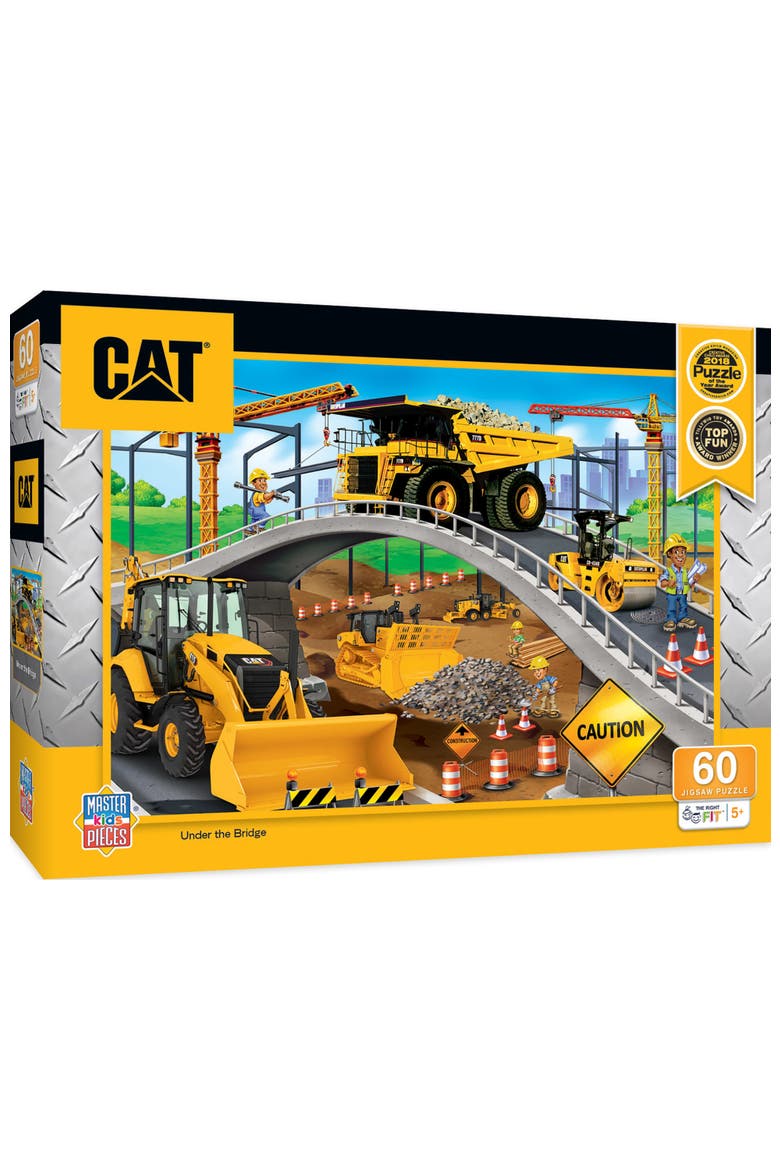 CAT Under the Bridge 60 Piece Puzzle, Main, color, Multicolor