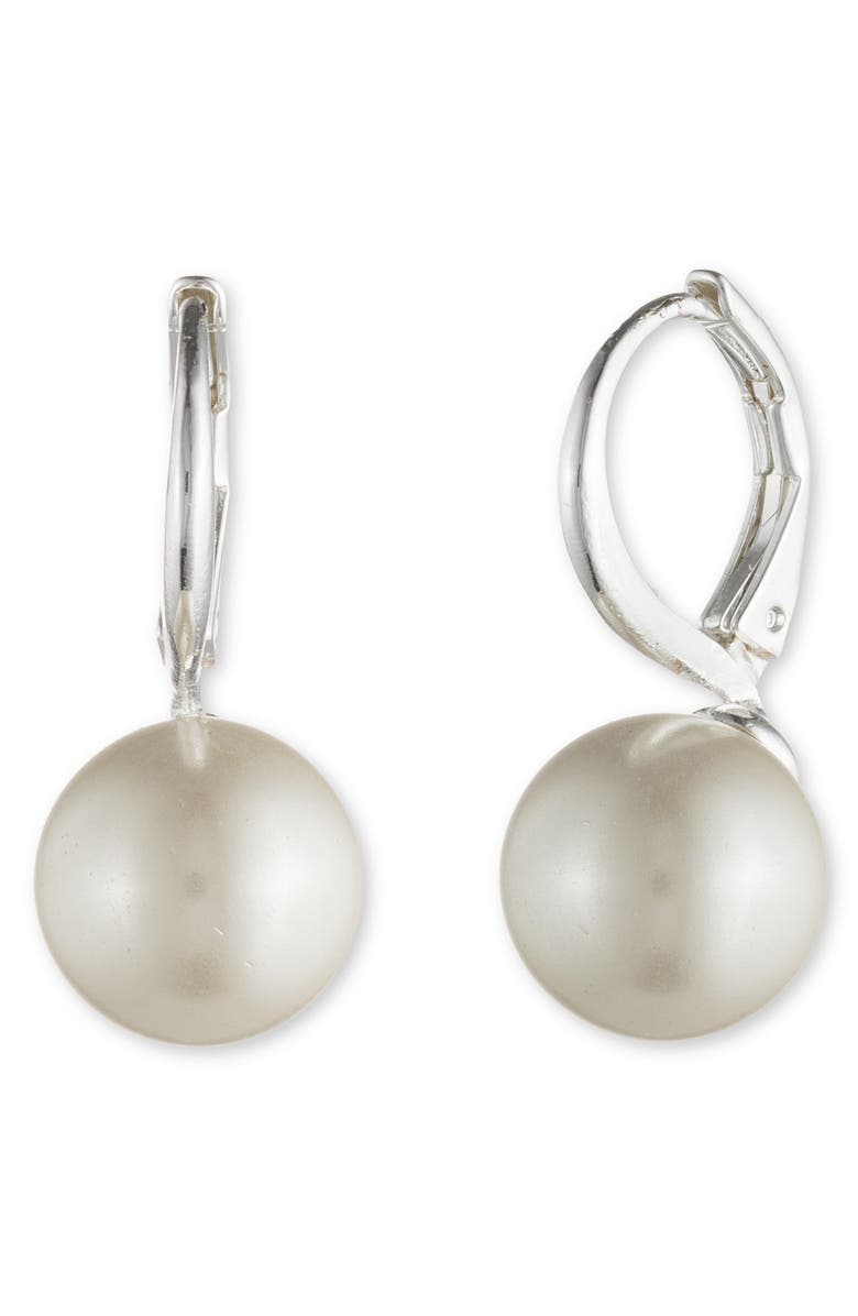 Lauren Ralph Lauren Imitation Pearl Drop Earrings, Main, color, 