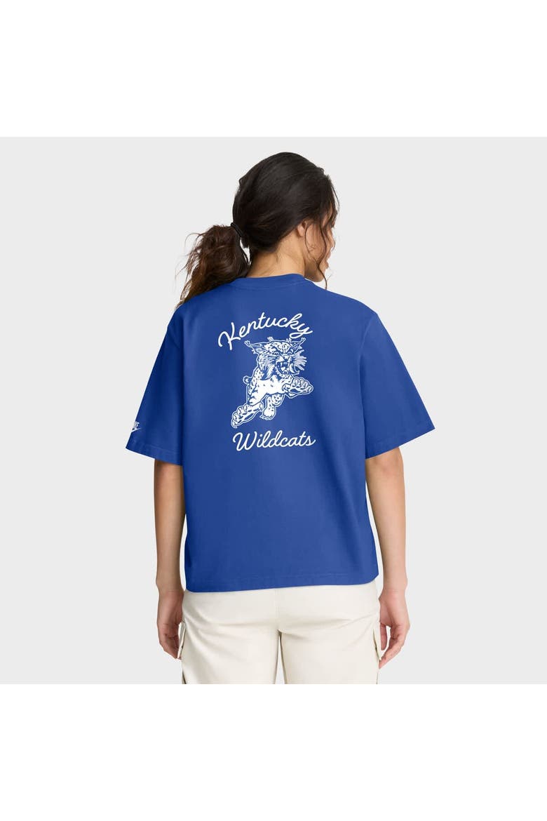 Women's Nike  Royal Kentucky Wildcats Legacy Pocket Boxy T-Shirt, Alternate, color, Royal